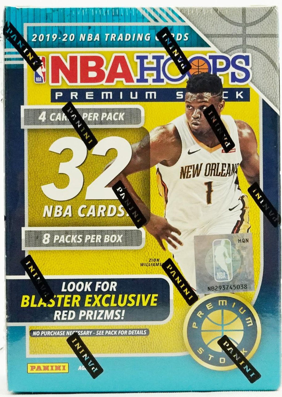 2019-20 Panini NBA Hoops Premium Stock Basketball Blaster 20 Box CASE