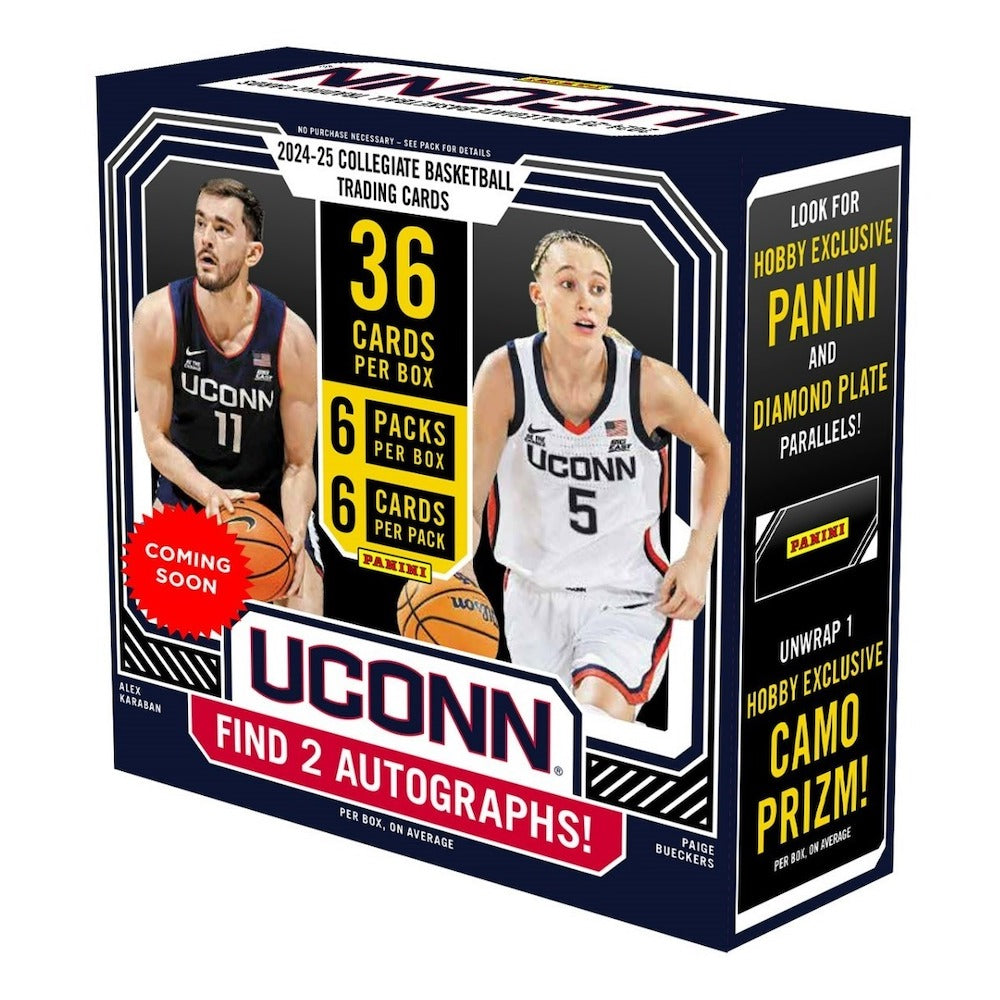 2024-25 Panini NIL University of Connecticut Basketball Hobby 20 Box Case