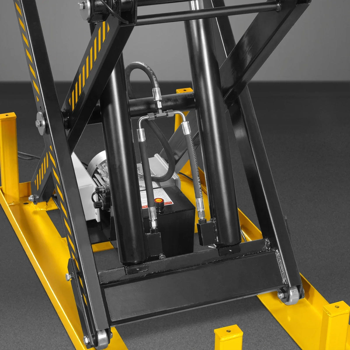 2200 lbs Capacity Stationary Electric Hydraulic Double Scissor Lift Table - 51.2" x 32.3" Platform, 70.1" Lift Height, UL Certified Motor, ELTD22