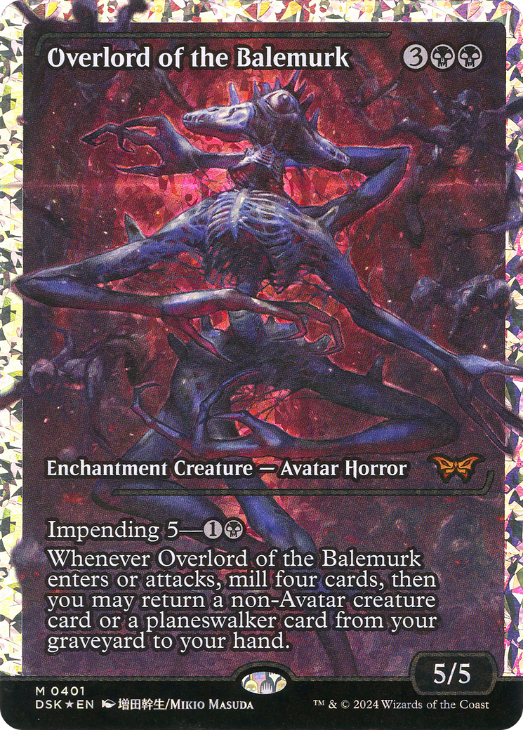 Overlord of the Balemurk (DSK-401) - Duskmourn: House of Horror: (Showcase) Foil