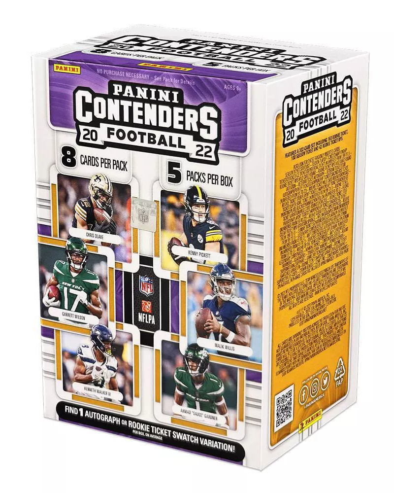 2022 Panini Contenders Football Blaster 20 Box Case