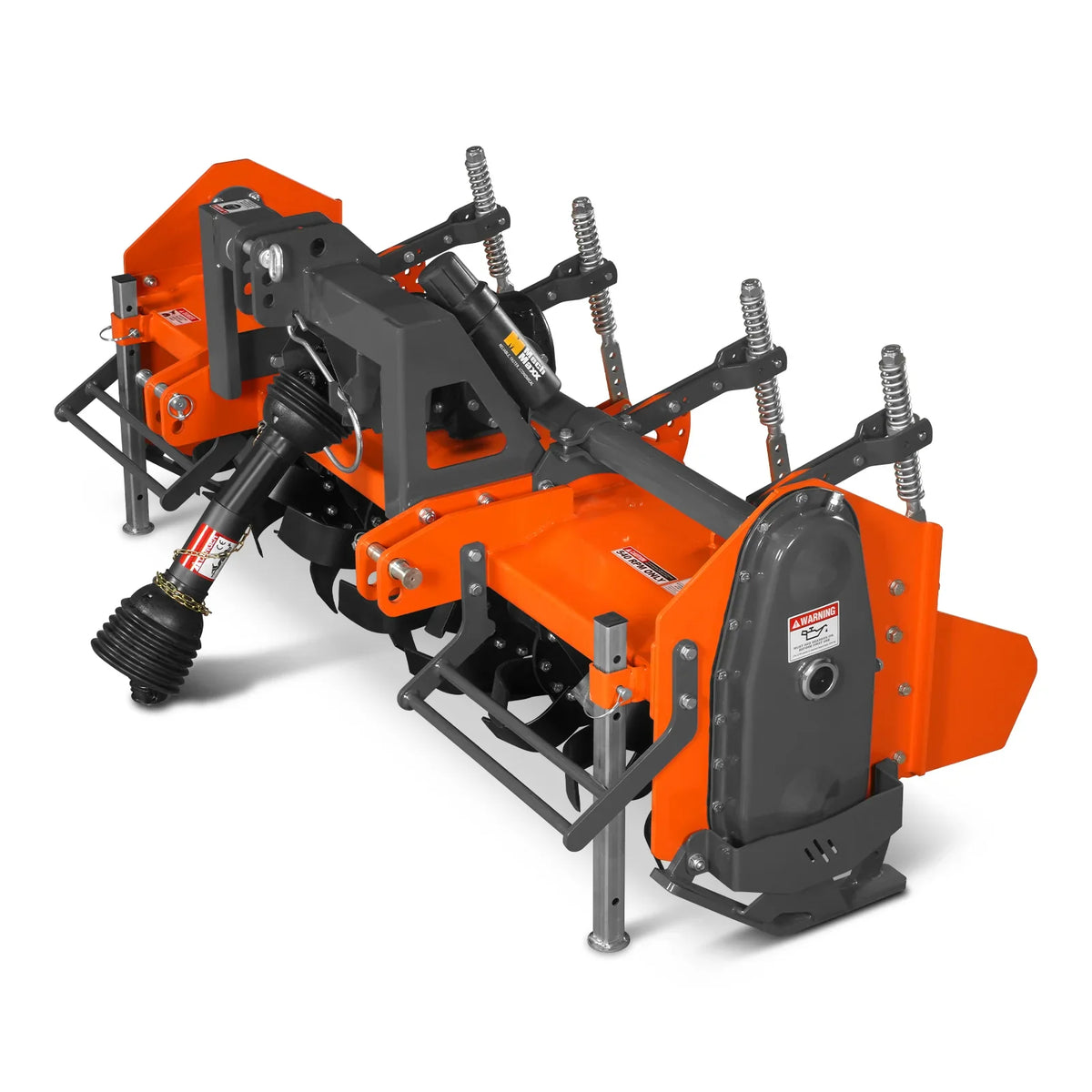 80 in Heavy Duty Rotary Tiller, 3 Point Hitch Cat.2, Gear Drive, PTO Shaft Included with Slip Clutch, 40-80 HP, HRT80