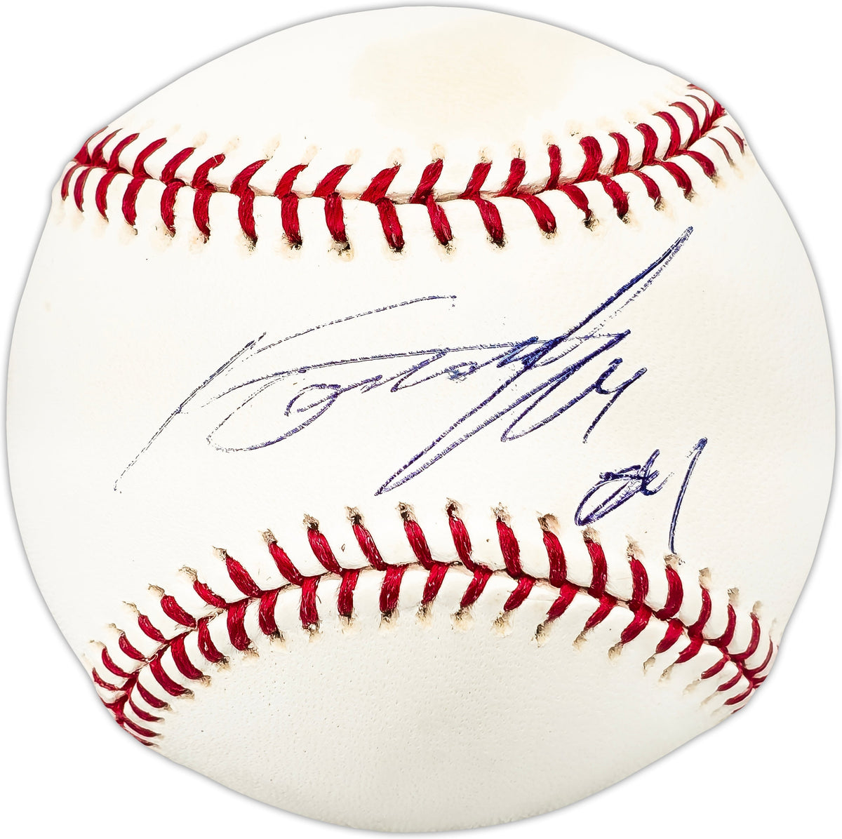 Kosuke Fukudome Autographed Official MLB Baseball Chicago Cubs Beckett BAS QR #BL93580