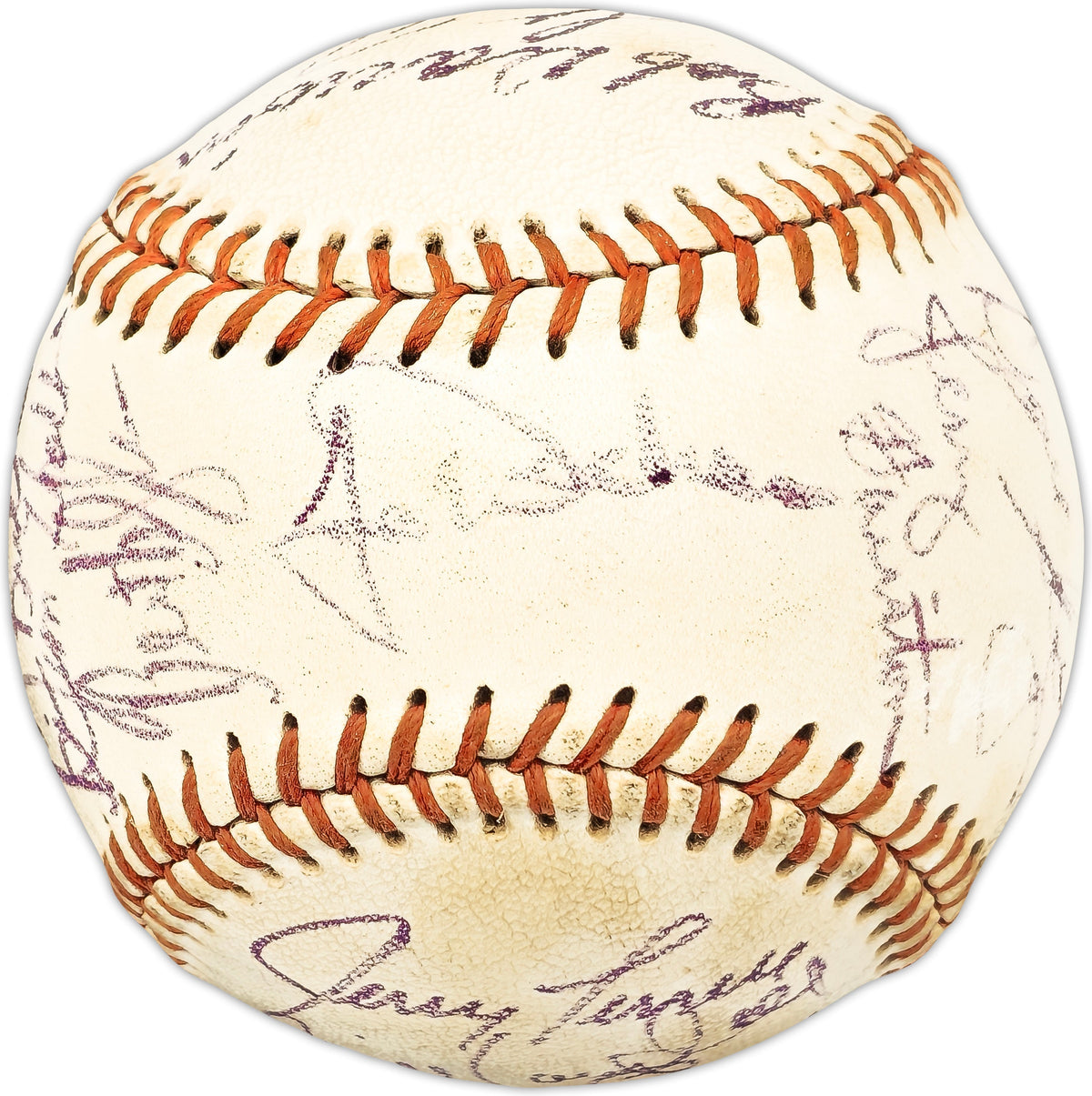 1974 Minnesota Twins & Chicago White Sox Team Autographed Official Little League Baseball With 23 Signatures Including Karmon Killebrew