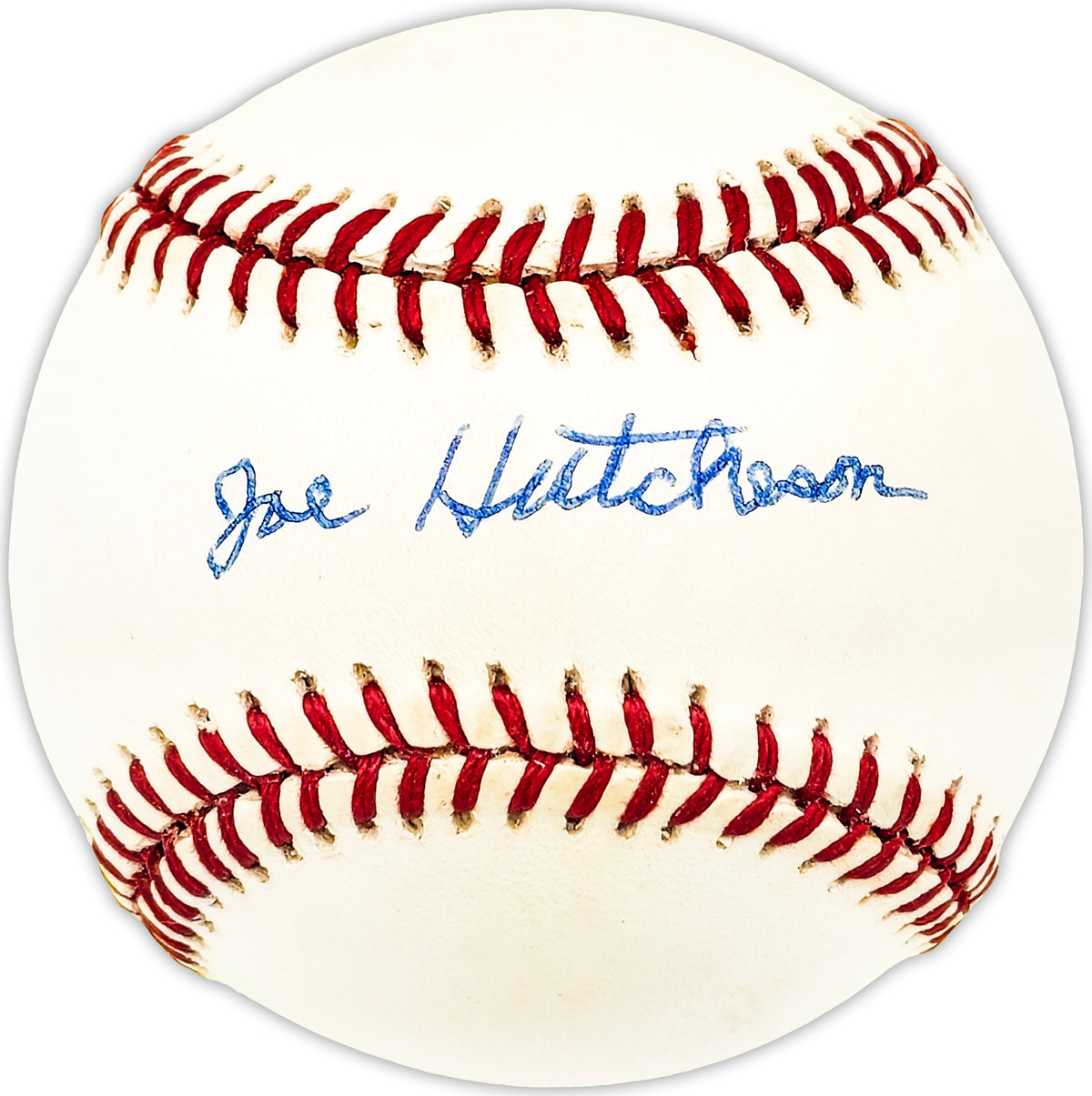 Joe Hutcheson Autographed Official NL Baseball Brooklyn Dodgers Beckett BAS QR #BM25146