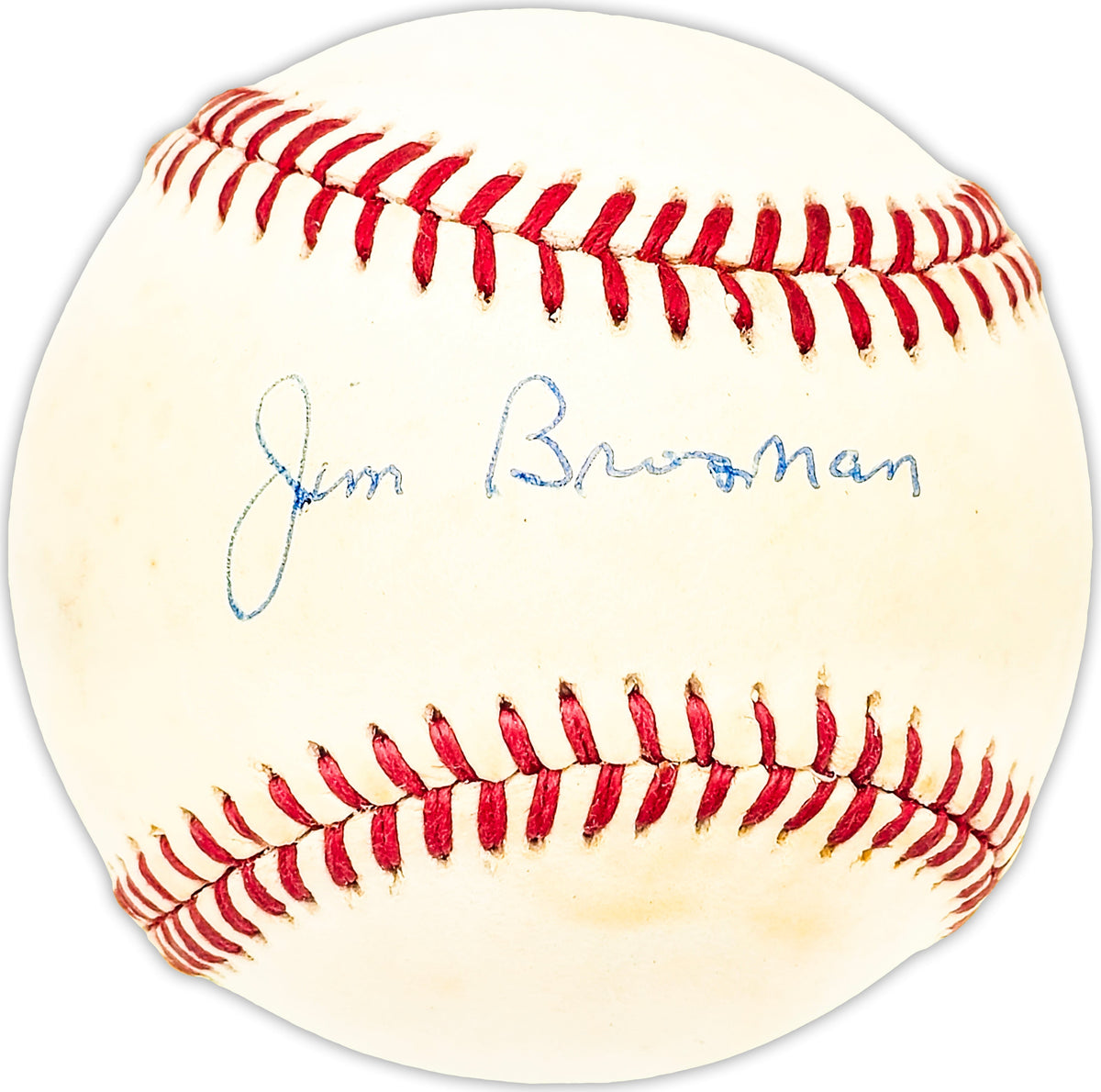Jim Brosnan Autographed Official AL Baseball Cincinnati Reds, Chicago Cubs Beckett BAS QR #BM25843