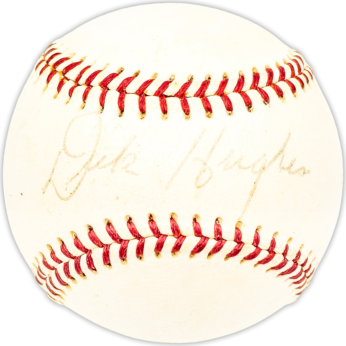 Dick Hughes Autographed Official Giles NL Baseball St. Louis Cardinals Beckett BAS QR #BM25381