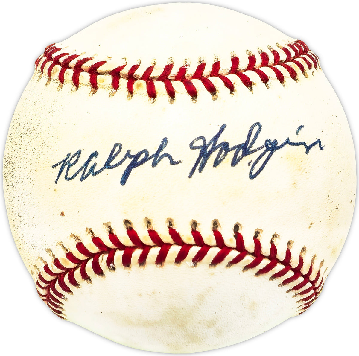 Ralph Hodgin Autographed Official AL Baseball Boston Bees, White Sox