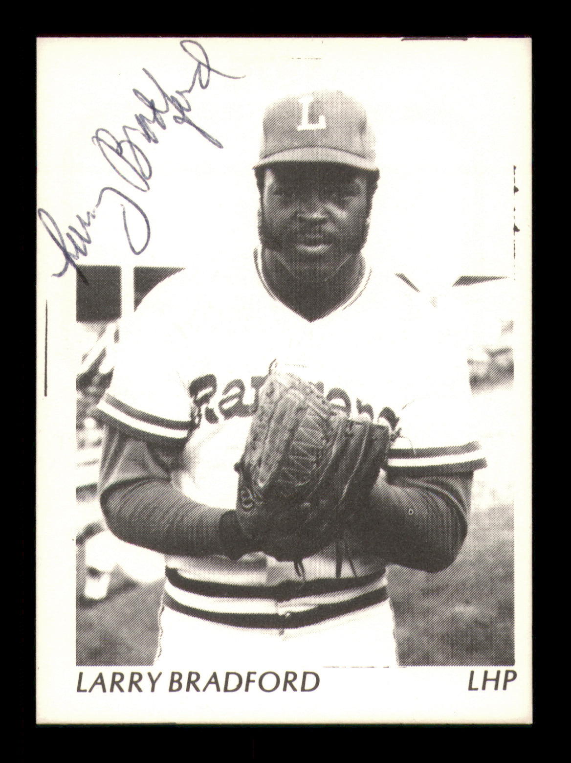 Larry Bradford Autographed 1975 TCMA Rookie Card Lynchburg Rangers