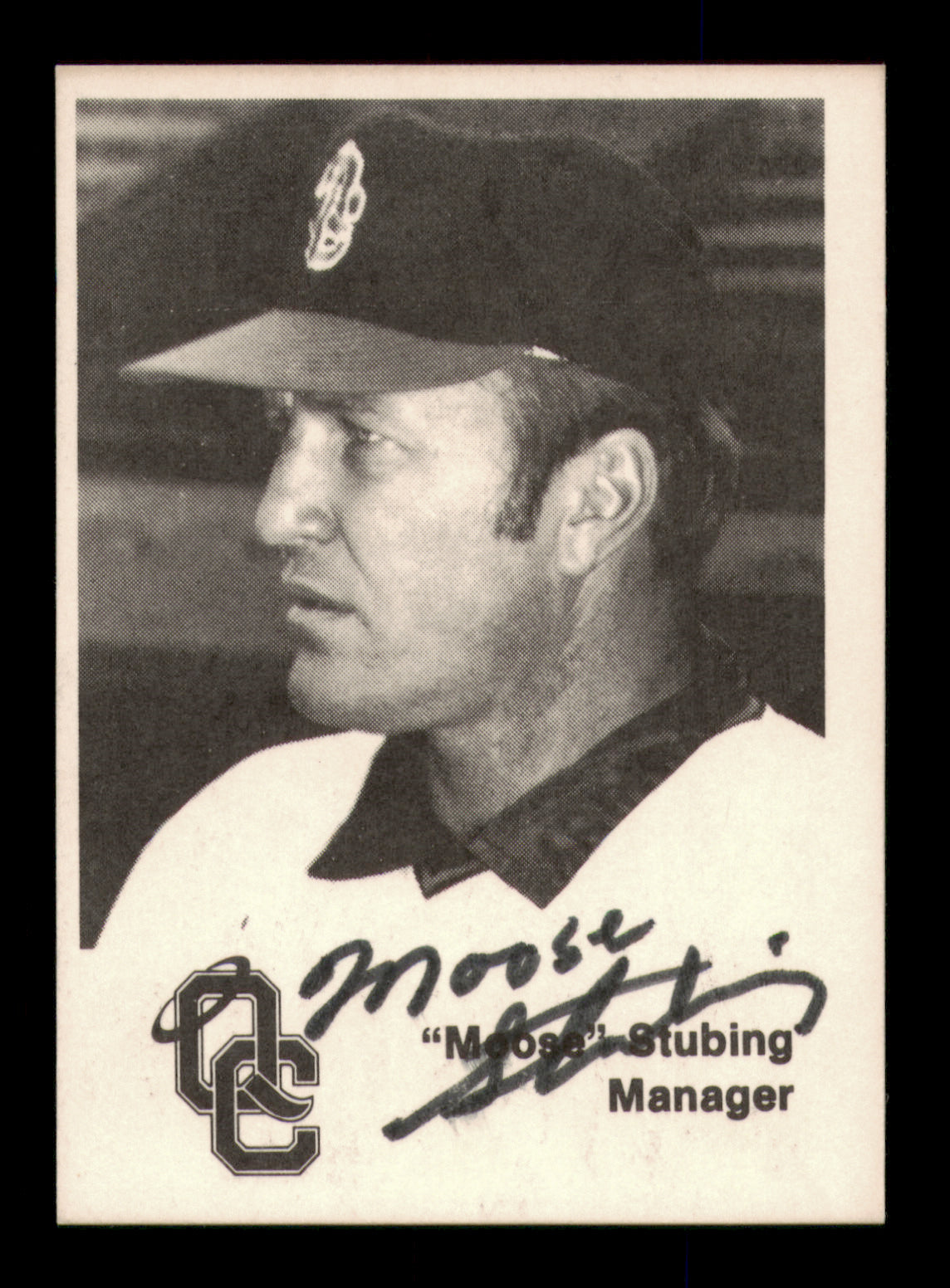 Moose Stubing Autographed 1976 TCMA Rookie Card Quad City Angels