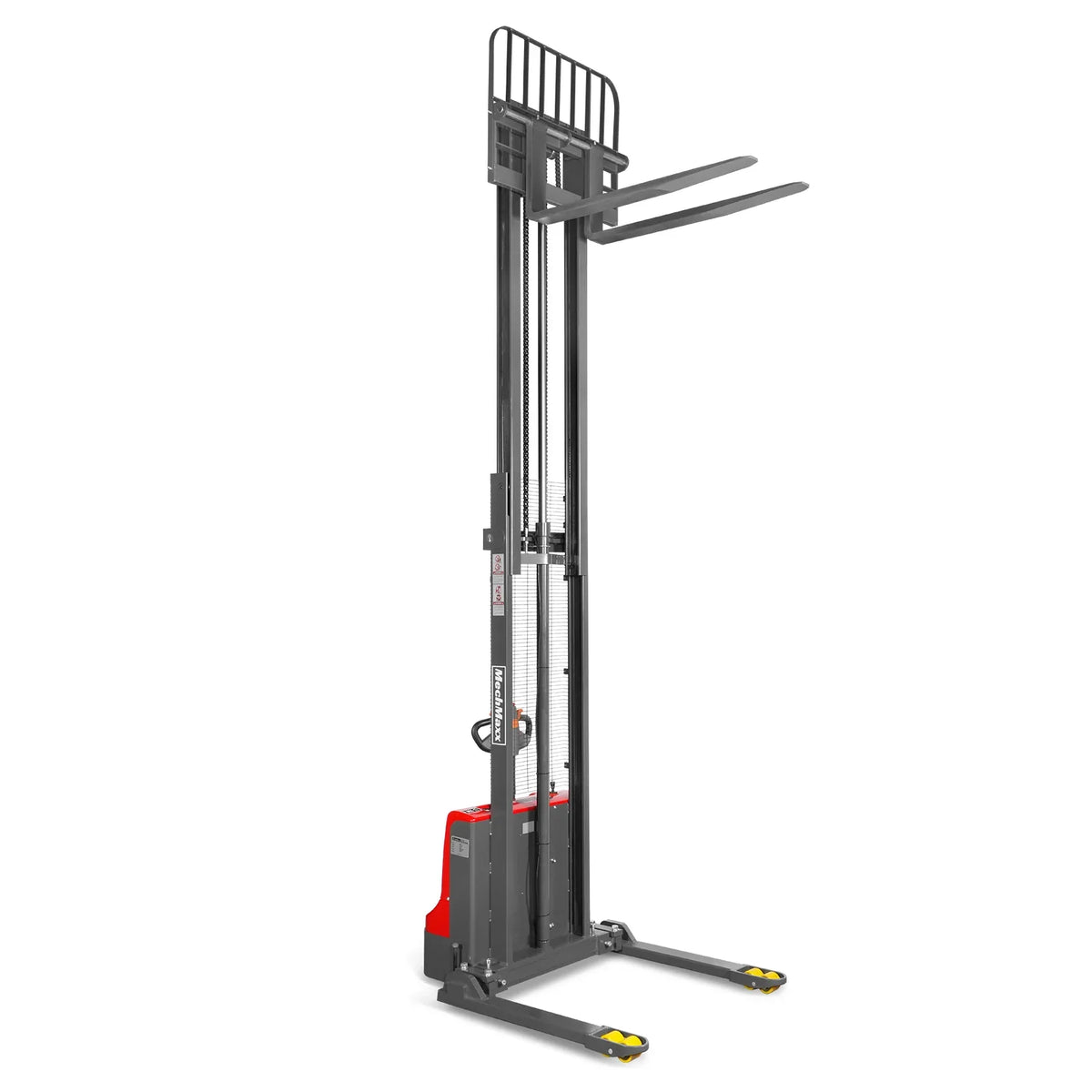 2640lbs Lithium-ion Electric Straddle Stacker, 138" Lift, Adjustable Legs & Forks, F26-138S