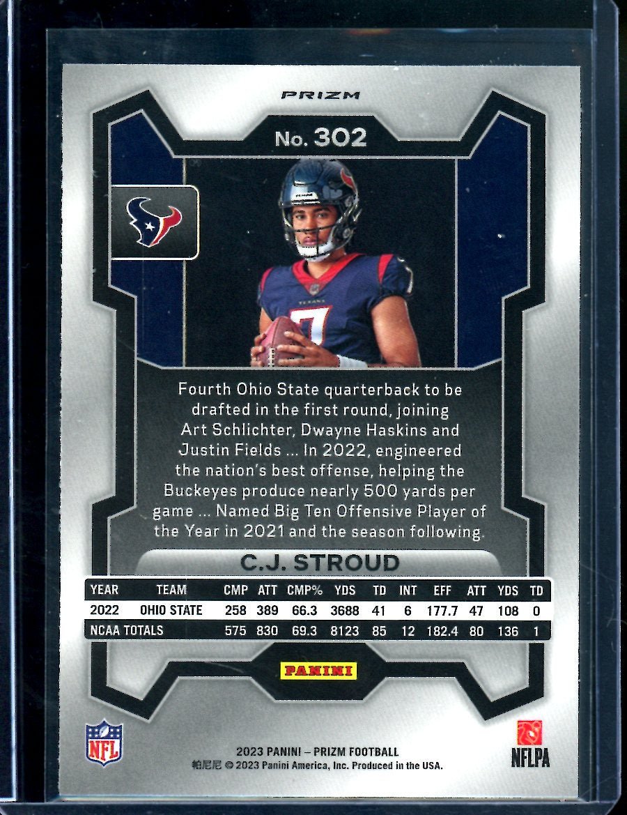 2023 Panini Prizm C.J. Stroud Rookie Disco Variation Texans
