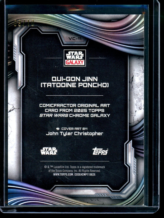 2026 Topps Galaxy Qui-Gon Jinn Comicfractor /10