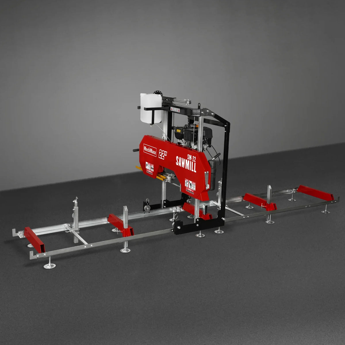 22" Portable Sawmill, KOHLER 9.5hp 277cc Gasoline Engine, 18" Board Width, 13' Track Length , SM-22