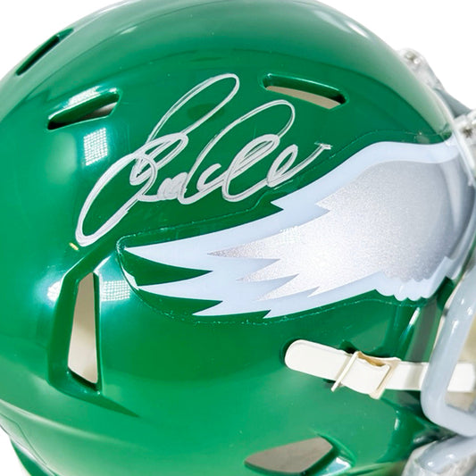 Eric Allen Signed Philadelphia Eagles Throwback 74-95 Speed Mini Football Helmet (Beckett)