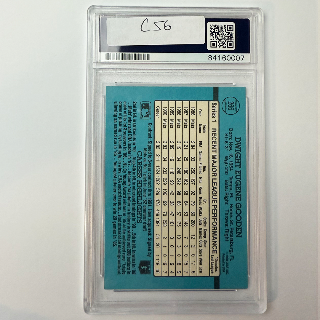 Dwight Gooden Signed 1991 Donruss #266 w/4 Inscriptions PSA Auto Authentic