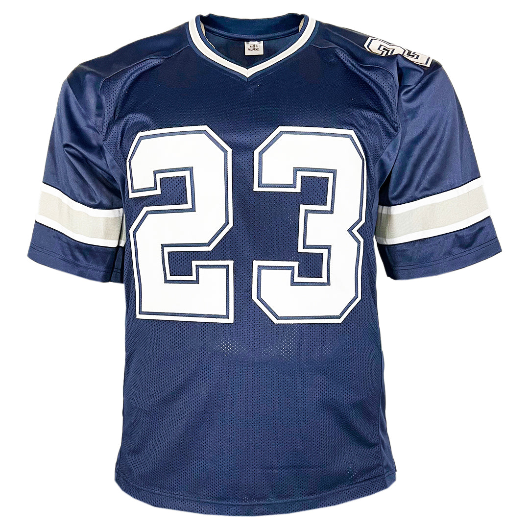 Rico Dowdle Signed Dallas Navy Football Jersey (Beckett)