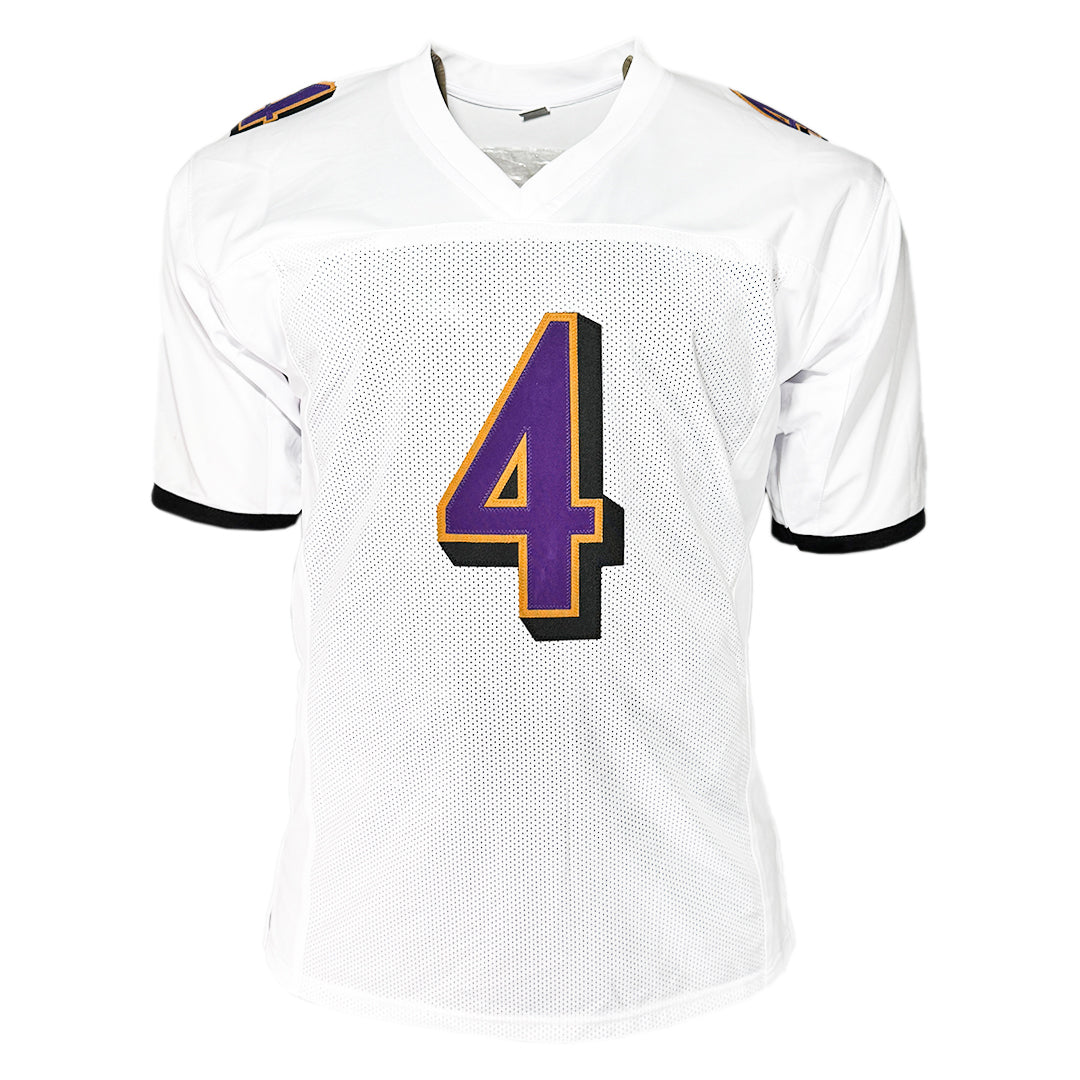Zay Flowers Signed Baltimore White Football Jersey (JSA)