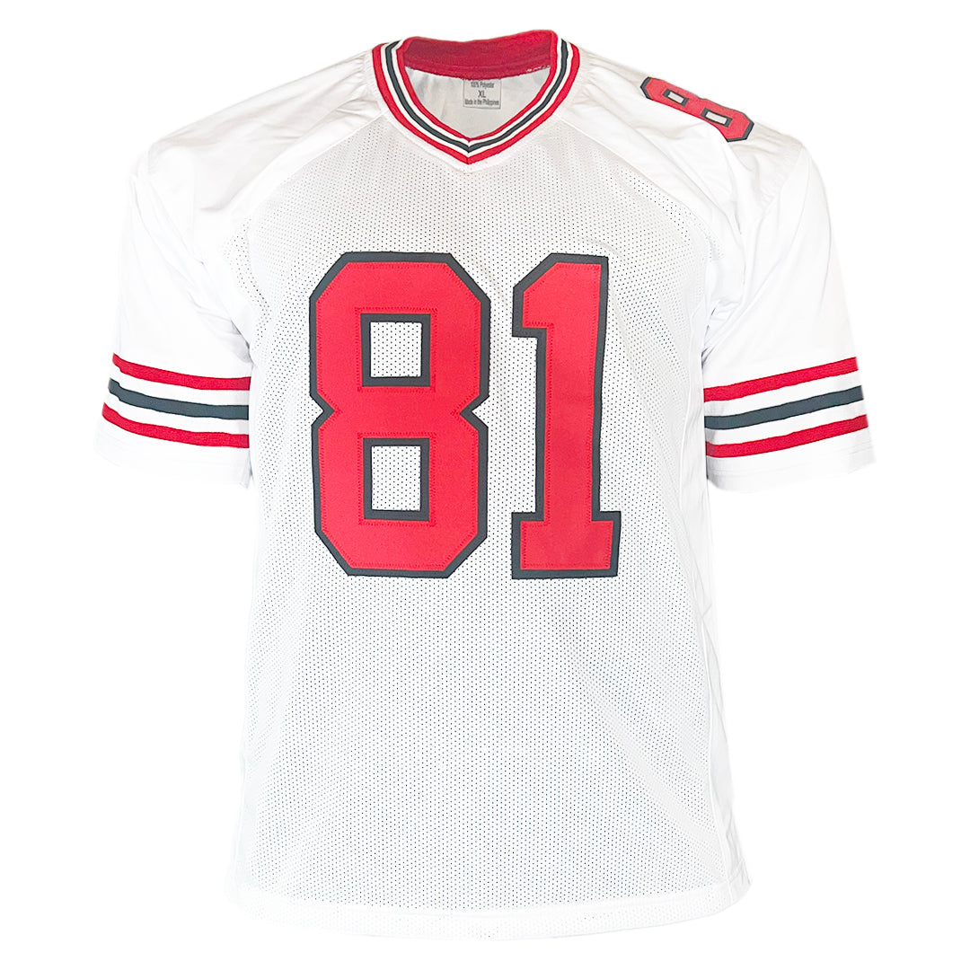 Billy "White Shoes" Johnson Signed Atlanta White Football Jersey (JSA)