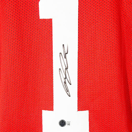 Ricky Pearsall Signed San Francisco Red Football Jersey (Beckett)
