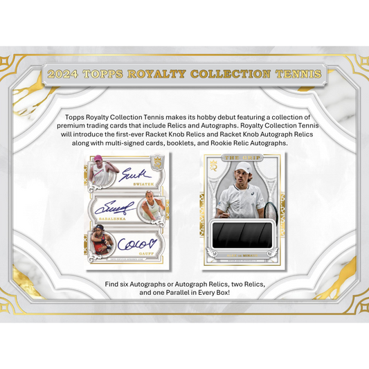 2024 Topps Royalty Tennis Hobby Box