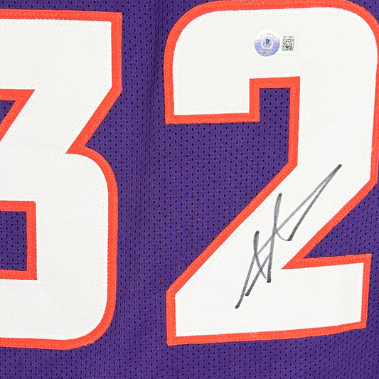 Amar'e Stoudemire Signed Phoenix Purple Basketball Jersey (Beckett)
