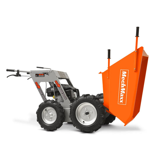 660lbs Capacity 6.5HP Gas Powered Wheelbarrow Cart T25 4F+1R Gearbox , T25