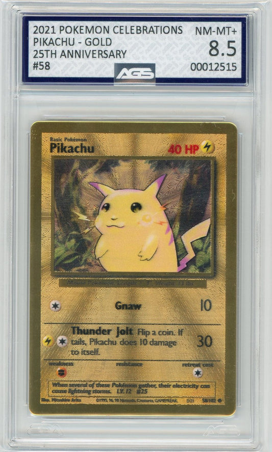 AGS (NM-MT+ 8.5) Pikachu #38/102 - Celebrations (#00012515)