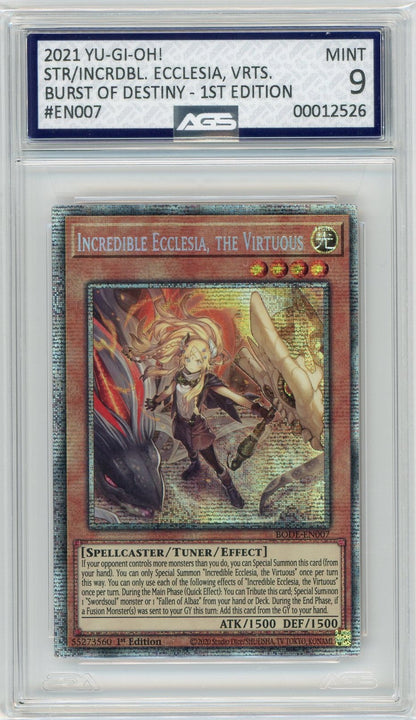 AGS (MINT 9) Incredible Ecclesia, the Virtuous #EN007 - Burst of Destiny (#00012526)