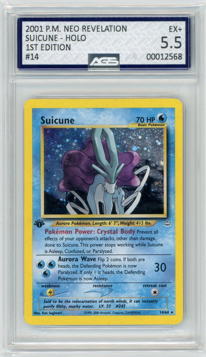 AGS (EX+ 5.5) Suicune #14 - Neo Revelation (#00012568)
