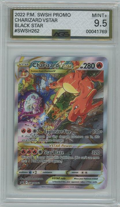 AGS (MINT+ 9.5) Charizard VSTAR #SWSH262 - Sword & Shield Promos (#00041769)