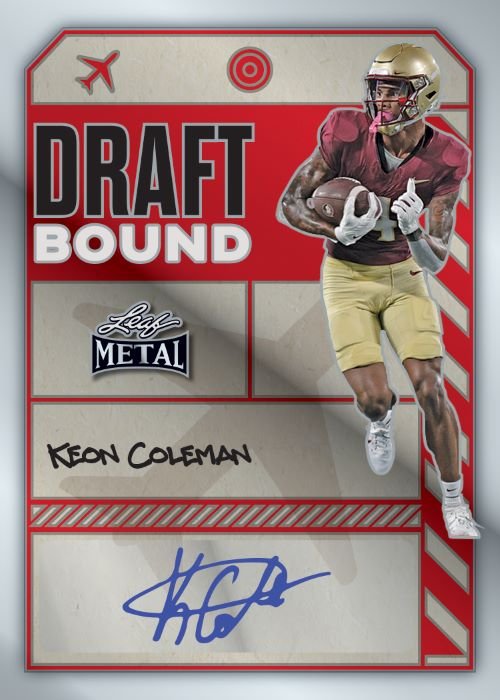 2024 Leaf Metal Football Jumbo Box