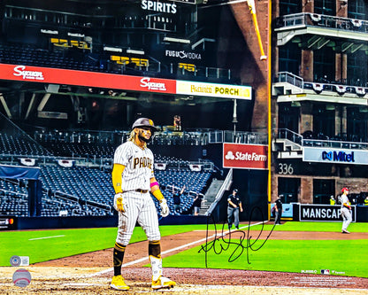 Fernando Tatis Jr. Autographed 16x20 Photo San Diego Padres Bat Flip Beckett BAS QR Stock #202105