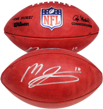 Mac Jones Autographed Official NFL Leather Football New England Patriots Beckett BAS QR Stock #202969