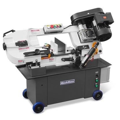 7" x 12" Metal Band Saw, 1.5 HP 115V/230V Dual Voltage 4-Speed Horizontal Vertical Bandsaw with Hydraulic Downfeed, Coolant System & Adjustable Angle Cutting for Steel, Aluminum, Pipe & Structural Metal BS-712N