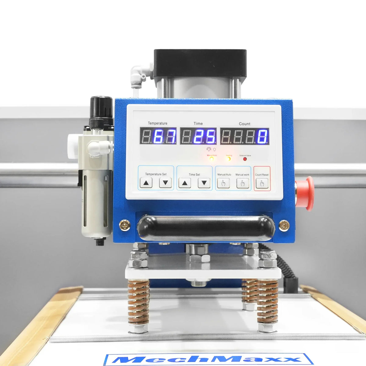 16x24 Inch Commercial Pneumatic Dual Platen Heat Press - Auto Lift Sublimation Transfer Machine with Storage Base Cabinet (110V 1650W)