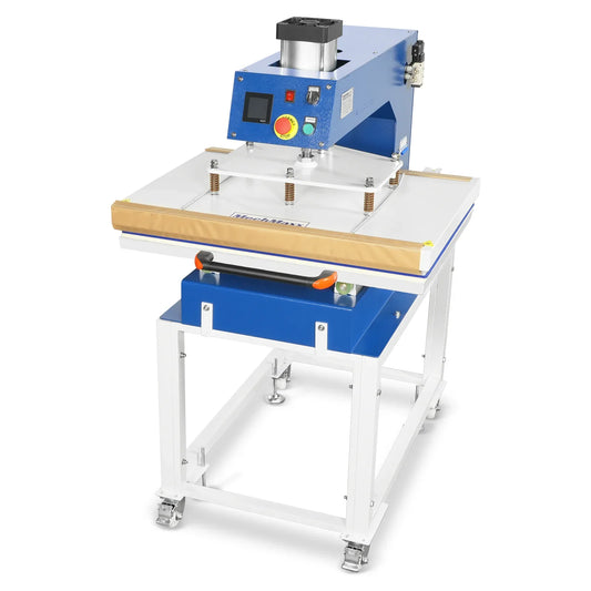 24x32 Inch (60x80cm) Industrial Pneumatic Single Station Heat Press Slide-Out Worktable LCD Touchscreen Sublimation Machine with AIRTAC Pneumatic Components (220V 8HP)