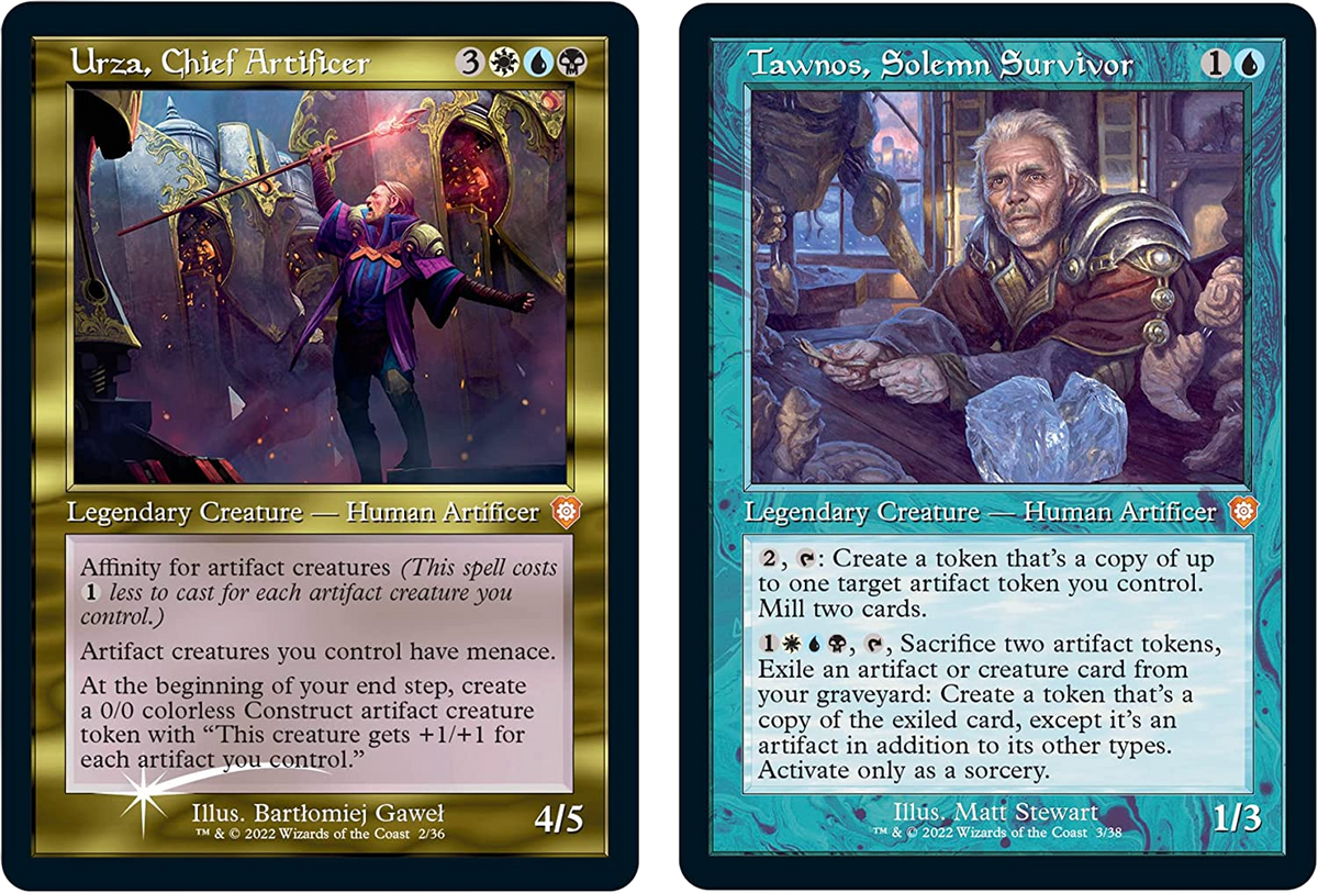 Magic the Gathering: The Brothers' War - Mishra’s Burnished Banner & Urza's Iron Alliance + Collector Booster Sample Pack Retro-Frame Commander Decks & Cases