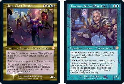 Magic the Gathering: The Brothers' War - Mishra’s Burnished Banner & Urza's Iron Alliance + Collector Booster Sample Pack Retro-Frame Commander Decks & Cases