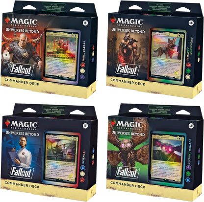 Magic the Gathering: Fallout Commander Decks & Cases