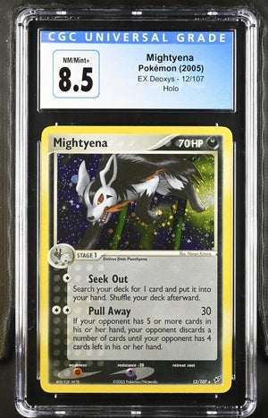 CGC (8.5) Mightyena #12/107 - EX Deoxys (#3942039347)