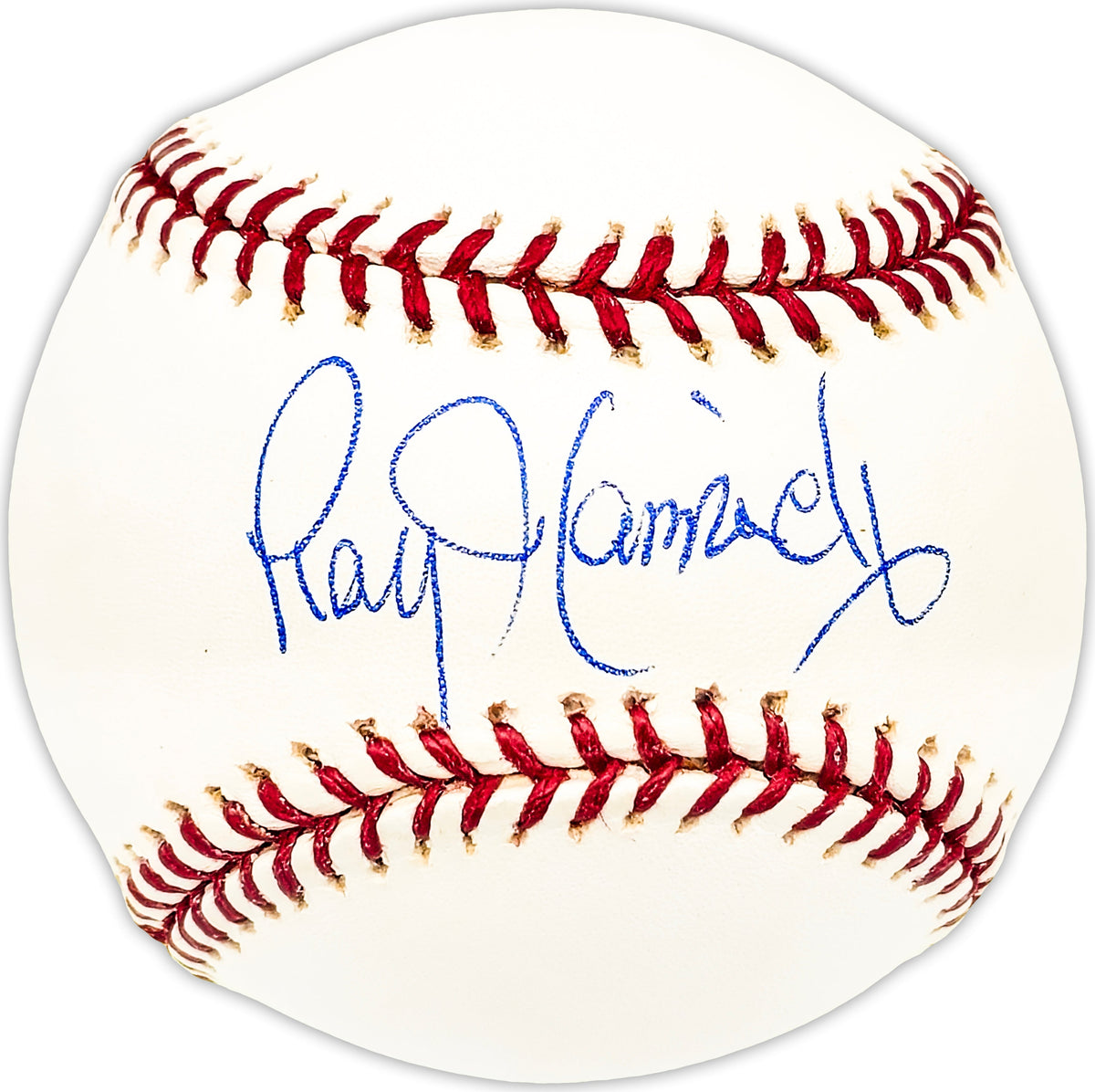 Ray Hamrick Autographed Official MLB Baseball Philadelphia Phillies Beckett BAS QR #BM25238