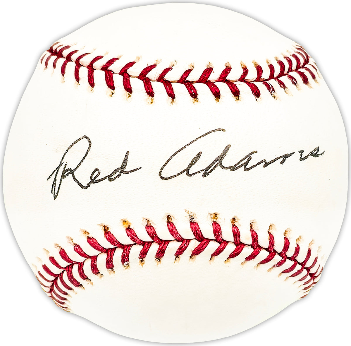 Dwight Red Adams Autographed Official MLB Baseball Chicago Cubs Beckett BAS QR #BM25280