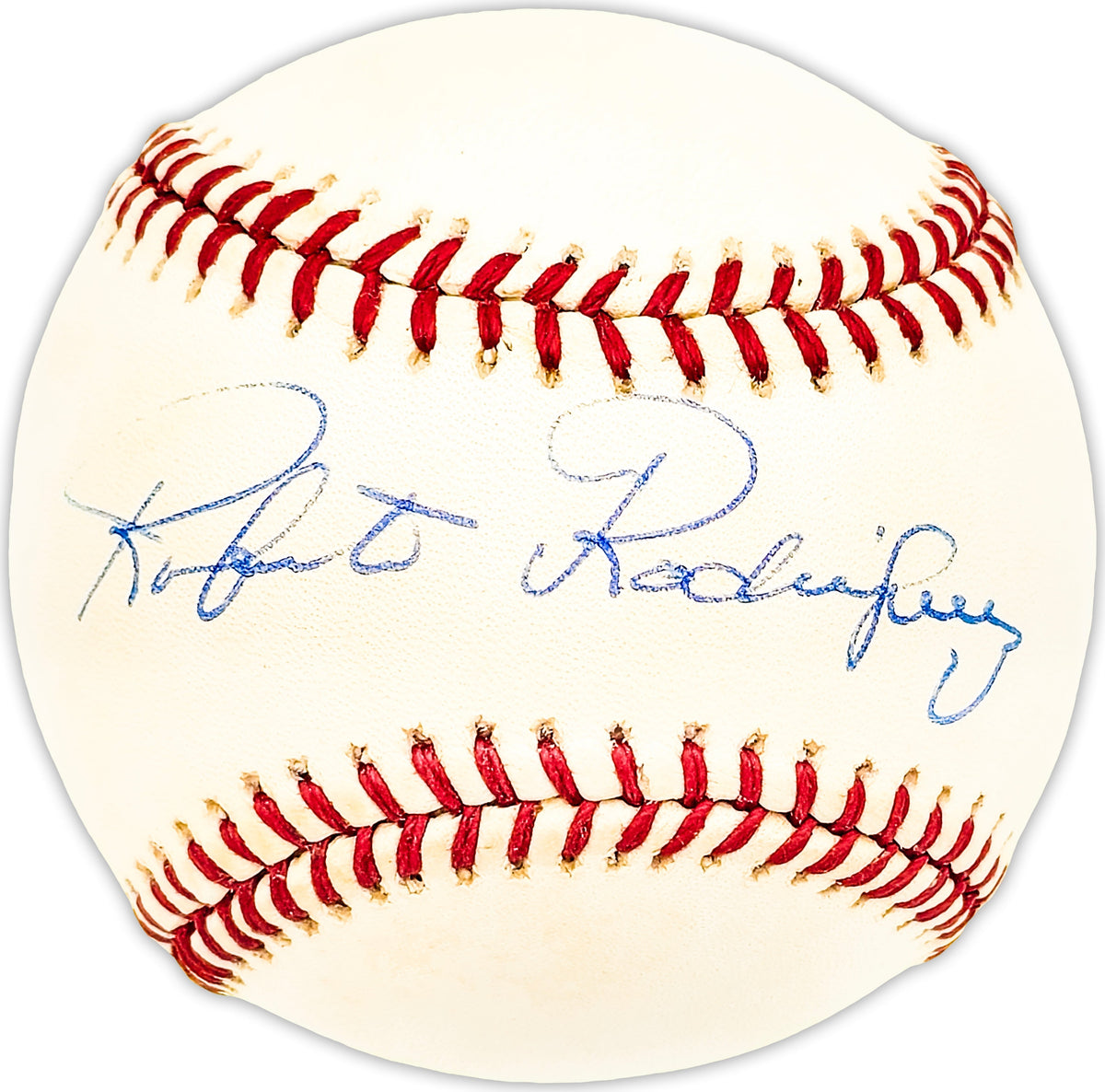 Roberto Bob Rodriguez Autographed Official AL Baseball Chicago Cubs, Oakland A's Beckett BAS QR #BM25500