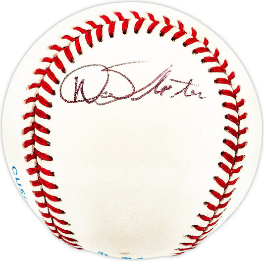 Dan Pfister Autographed Official AL Baseball KC A's