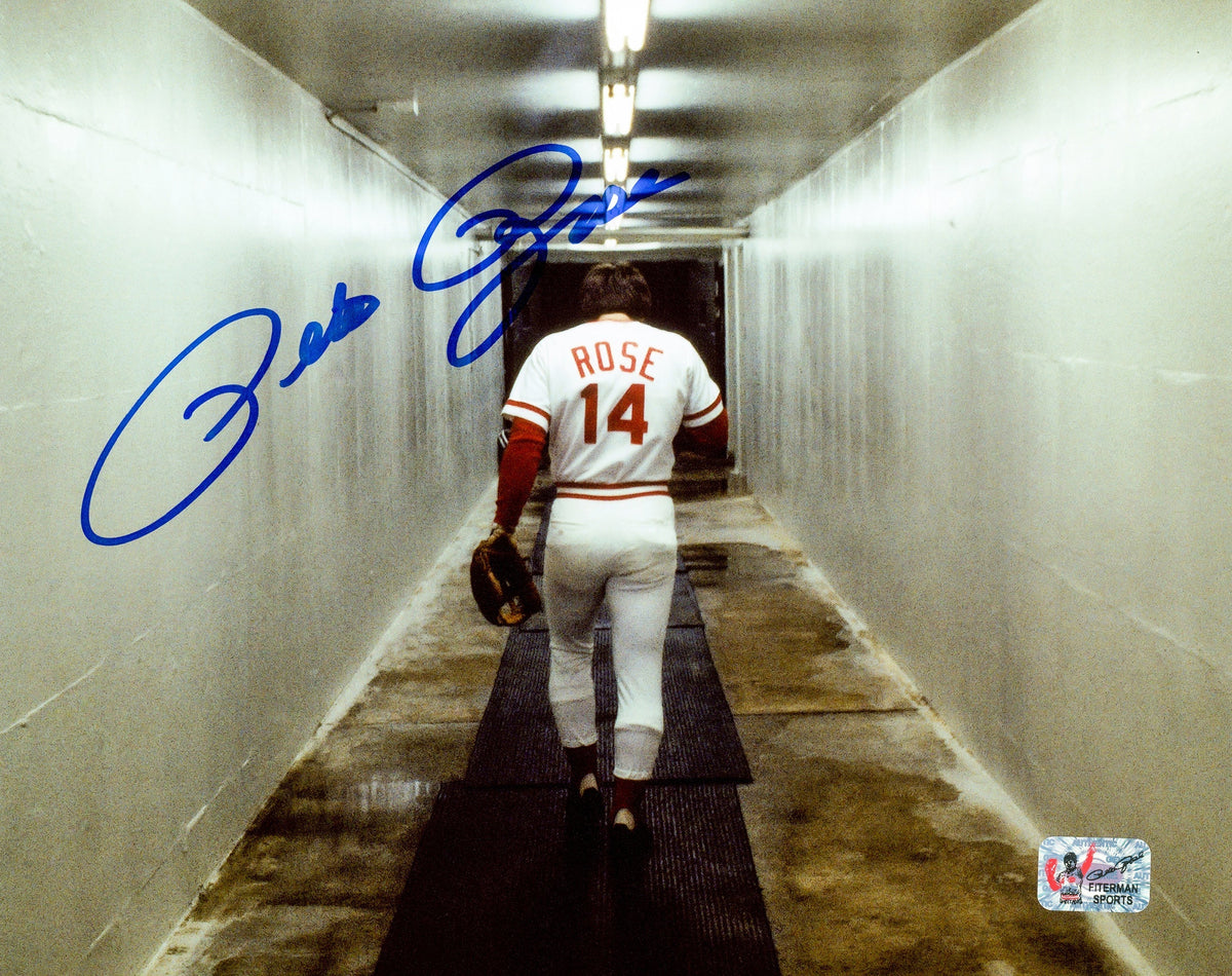 Pete Rose Autographed 8x10 Photo Cincinnati Reds PR Holo