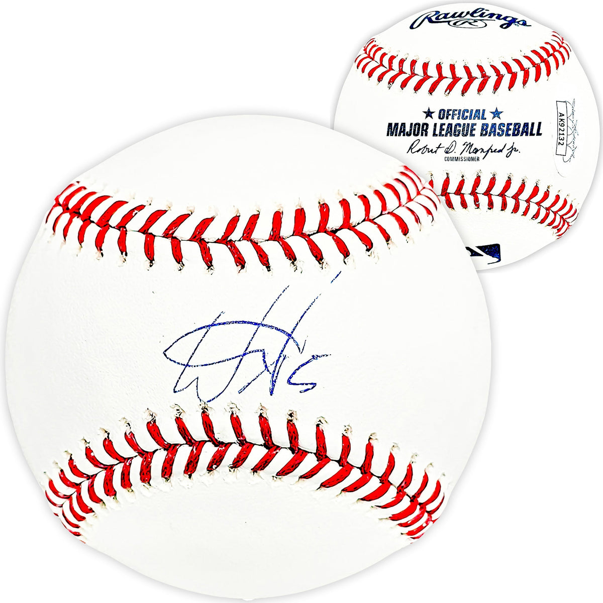 Wander Franco Autographed Official MLB Baseball Tampa Bay Rays JSA Stock #215879