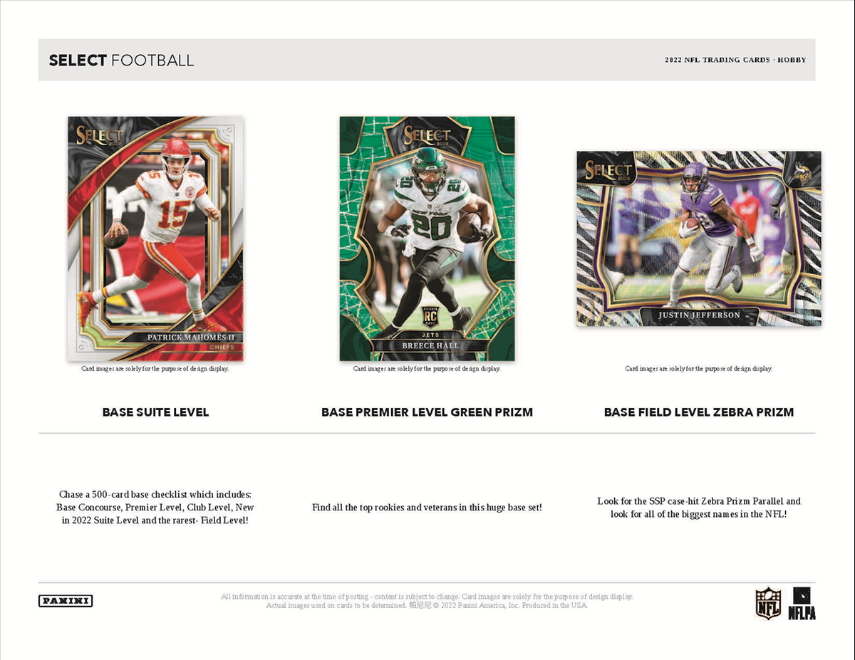 2022 Panini Select Football Hobby Box