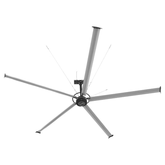 24FT HVLS Industrial Ceiling Fan 208-240V 3Ph - Energy Efficient Large Area Air Circulation for Fan Warehouses & Factories,  24FT3PH