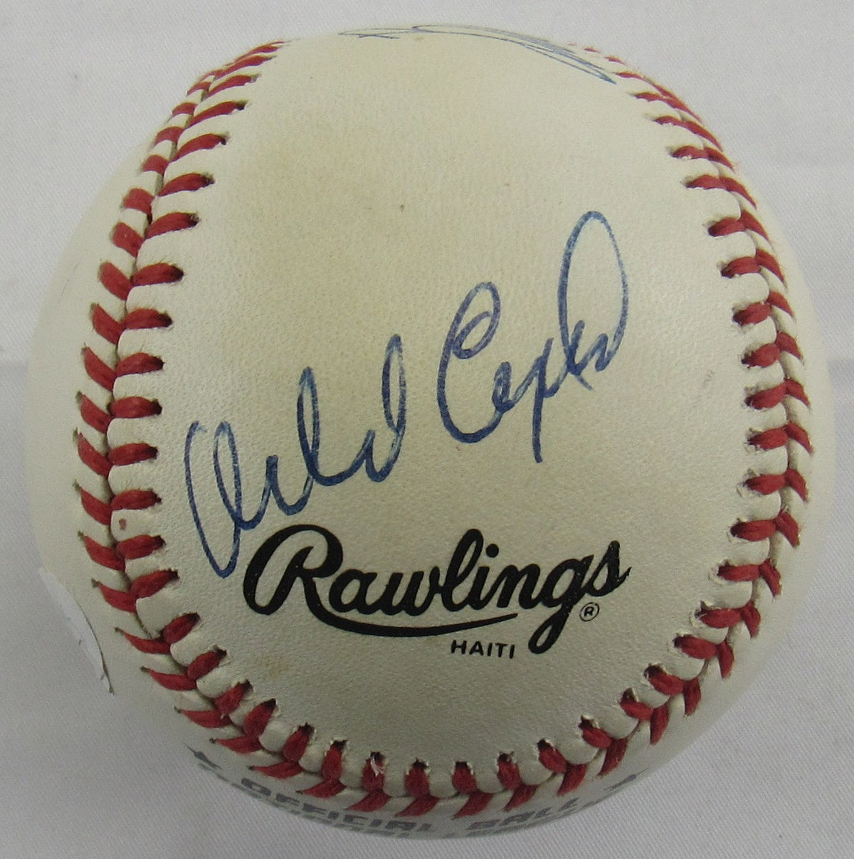 Bart Giamatti Orlando Cepeda Signed Auto Rawlings Baseball JSA LOA ZZ23038